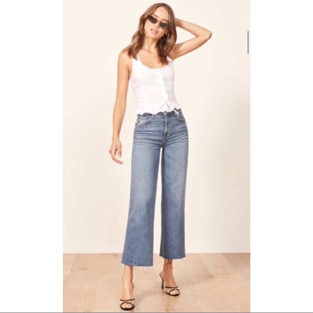 Reformation Stretch Flood Jeans
